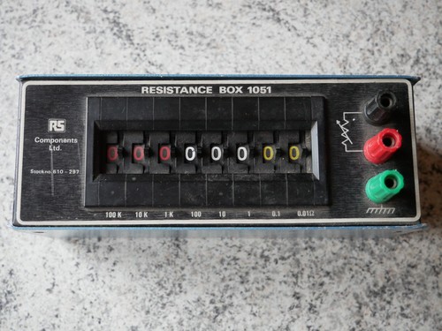 Resistance box - r.s.,