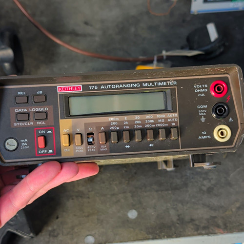 Keithley 175 auto ranging - auto-ranging, data